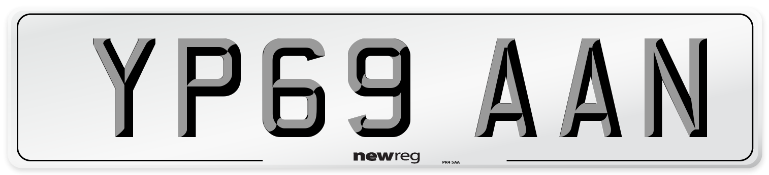 YP69 AAN Number Plate from New Reg